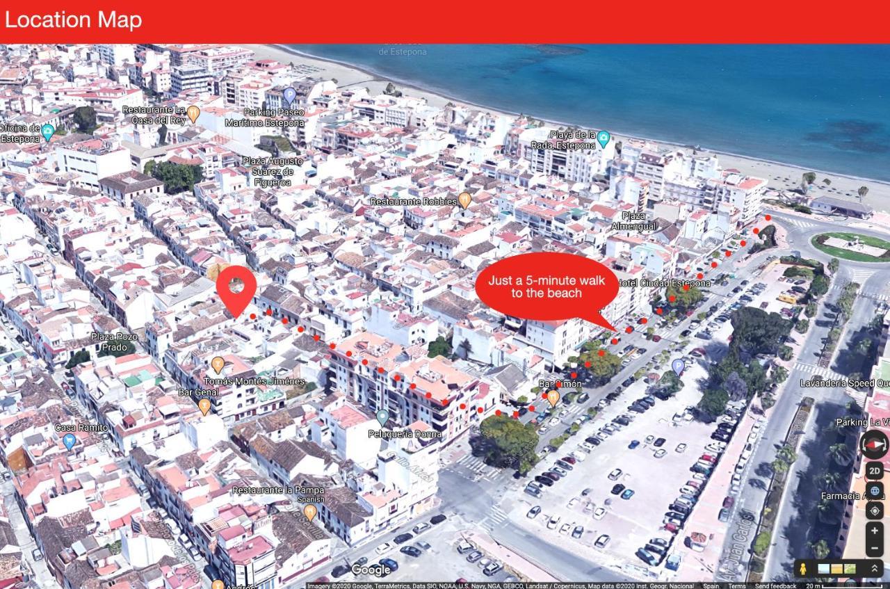 Unique Andalusian Townhouse Next To Beach 埃斯特波纳 外观 照片